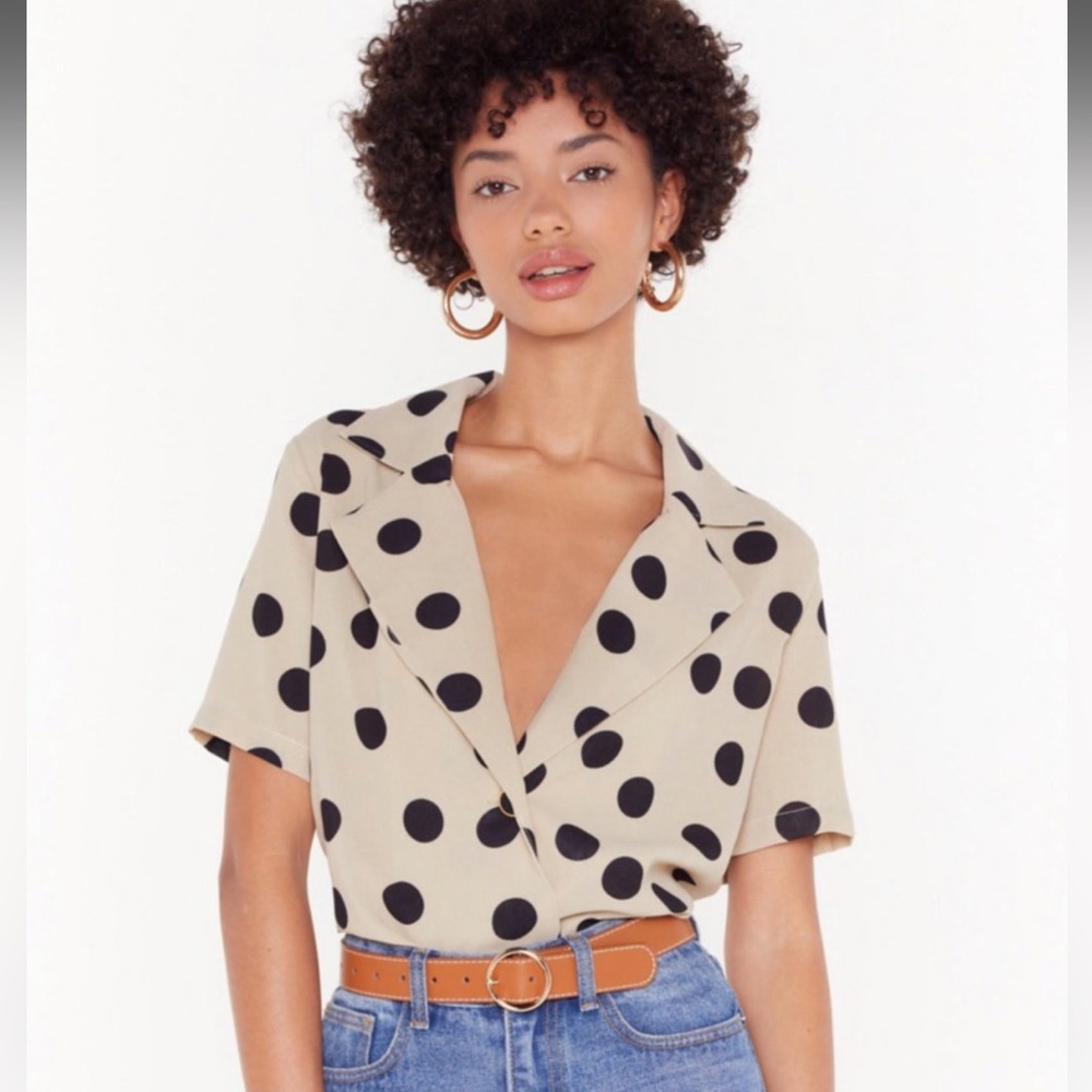NWOT Polka Dot Blouse